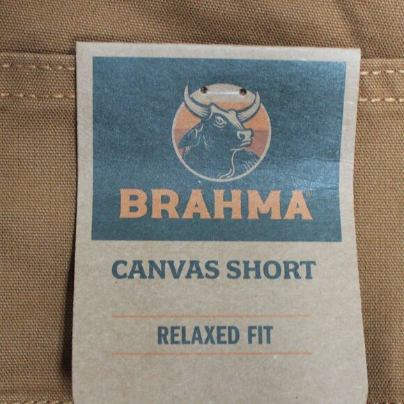 NWT Men's Size 36 Brahma 9" Inseam Relaxed Fit Canvas Shorts - Picture 3 of 14